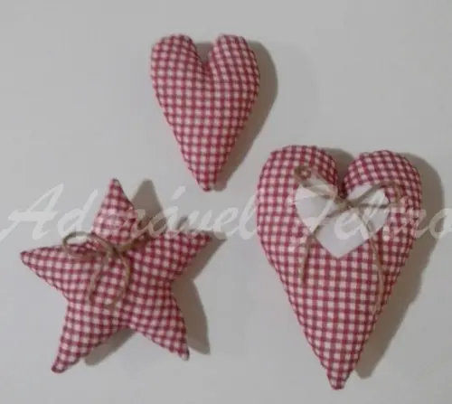 Kit 3 Enfeites para Árvore de Natal-Estrela