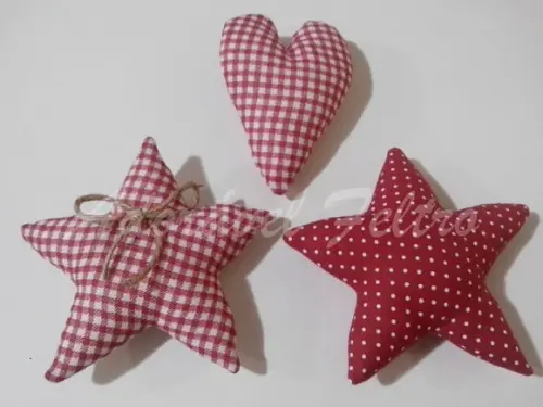 Kit 3 Enfeites para Árvore de Natal-Estrela
