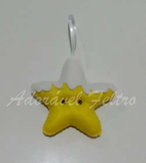 Kit 3 Enfeites para Árvore de Natal-Estrela