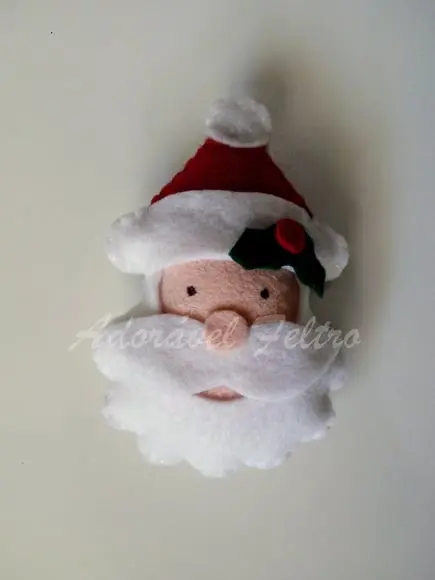 Kit 3 Enfeites para Árvore de Natal-Papai Noel