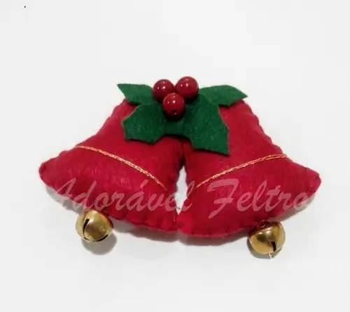 Kit 3 Enfeites para Árvore de Natal-Sino
