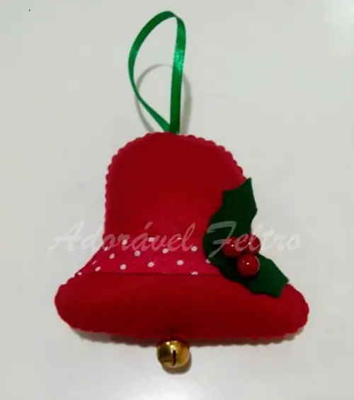 Kit 3 Enfeites para Árvore de Natal-Sino