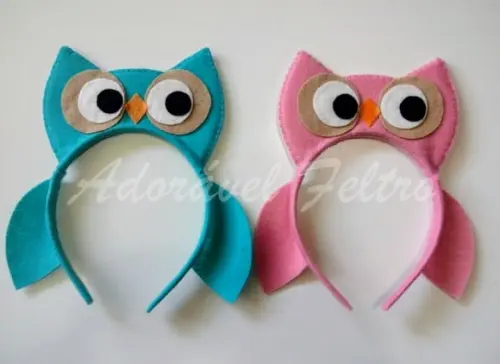 Kit 3 Tiaras Coruja