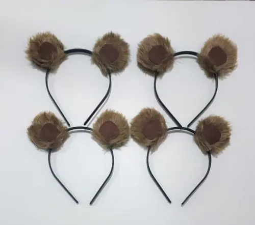 Kit 3 Tiaras Orelhas de Esquilo