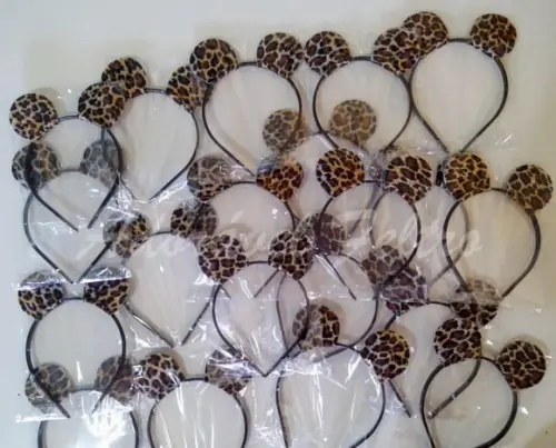 Kit 3 Tiaras Orelhas de Onça