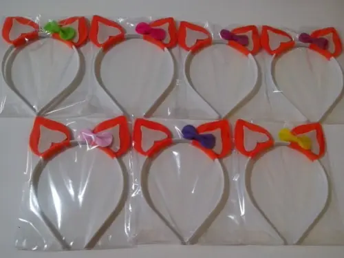 Kit 3 Tiaras Orelhas de Raposa