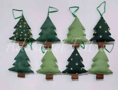 Kit 8 Pinheiros - Enfeite para Árvore de Natal