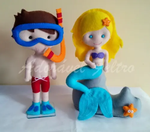 Kit Sereia e Mergulhador