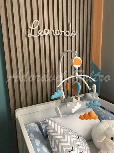 Móbile de Berço Balão e Nuvens - Leonardo