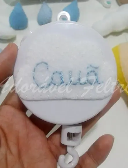 Móbile Musical Balões e Nuvens+Suporte Cauã