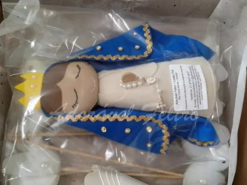 Nossa Sra. Aparecida em feltro-25cm
