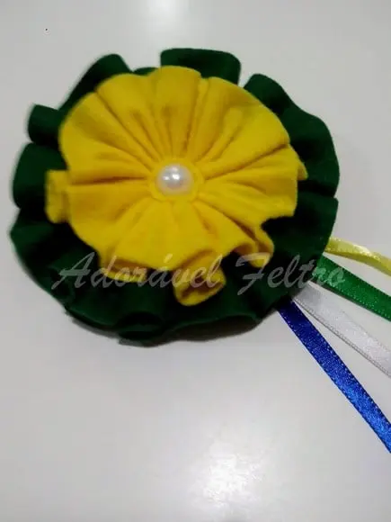 Presilha Flor Cores do Brasil