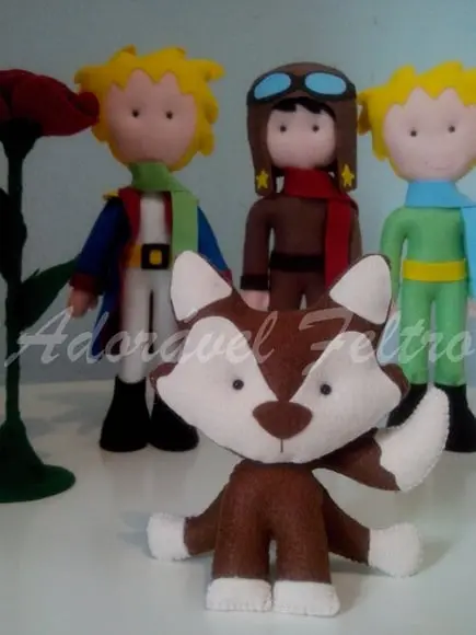 Raposa em feltro - 16cm
