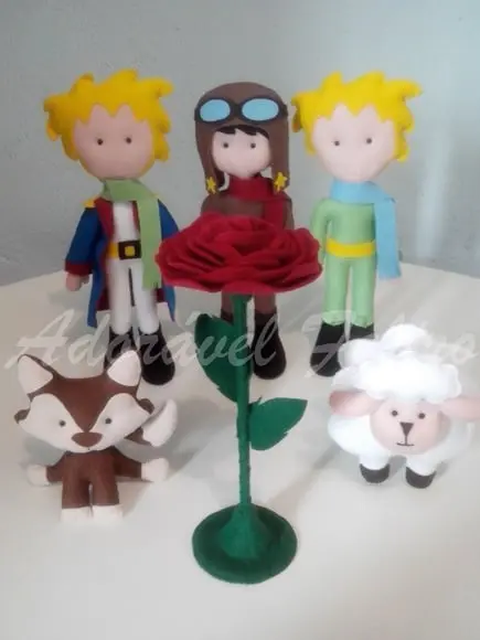 Rosa em Feltro (pequeno Príncipe)