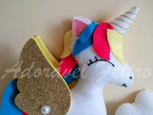Unicórnio em Feltro