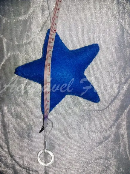 Varal Estrelas em Feltro - 2,5m