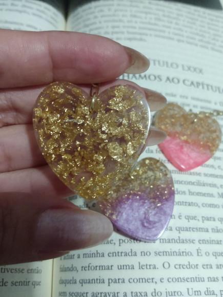Chaveiro de Resina Coração Grande
