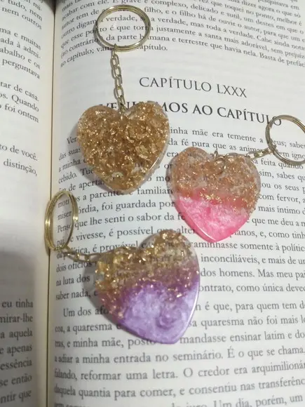 Chaveiro de Resina Coração Grande
