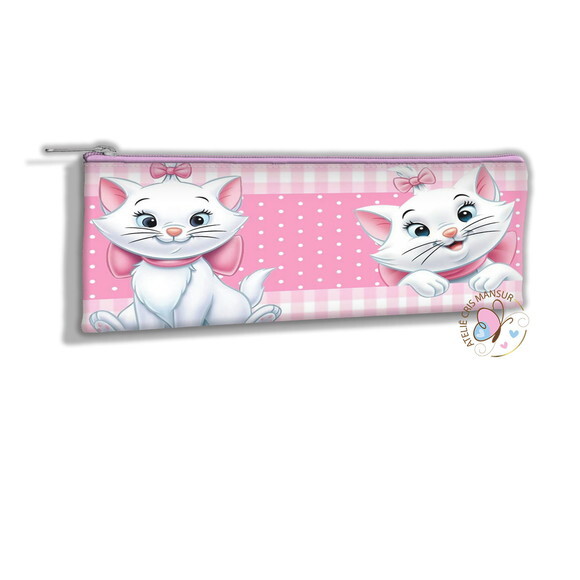 Estojo Slim Personalizados 19 x 7 - Tema Gata Marie