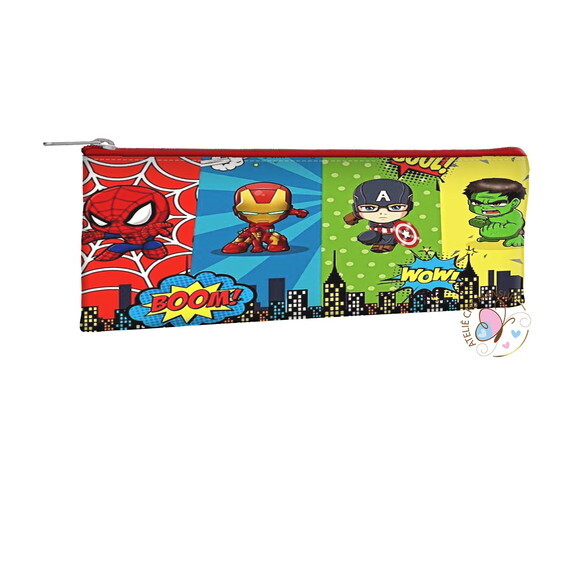 Estojo Slim Personalizados 19 x 7 - Tema Herois Cut