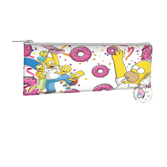 Estojo Slim Personalizados 19 x 7 - Tema os Simpson