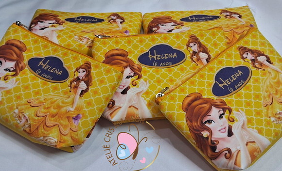 Necessaire Bela e a Fera - Meninos e Meninas