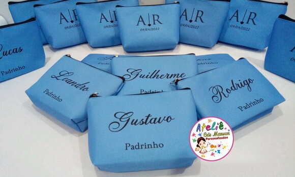 Necessaire Padrinho de Casamento - Azul Serenity