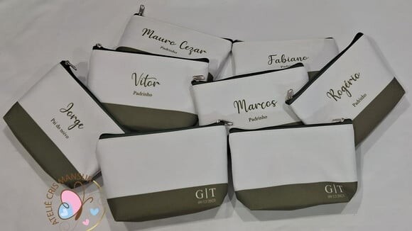 Necessaire Padrinho de Casamento - Verde Oliva