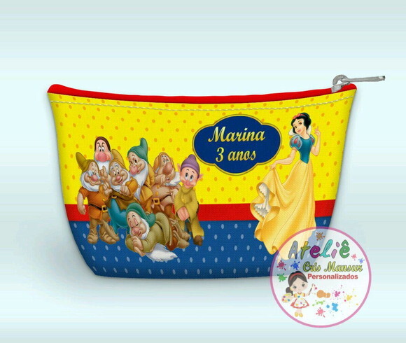Necessaire Personalizada - Tema Branca de neve
