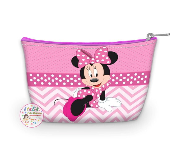 Necessaire Personalizada - Tema Minie Rosa