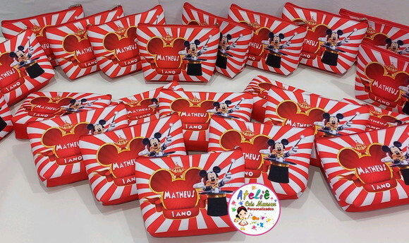 Necessaire Personalizada Circo do mickey