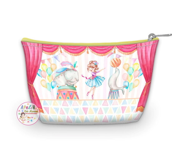 Necessaire Personalizada Circo Bailarina Aquarela