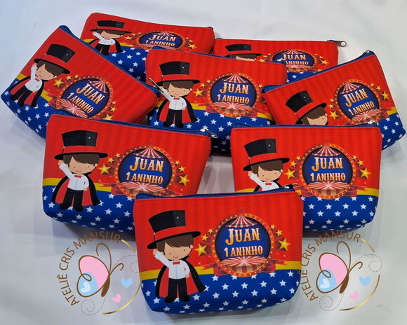 Necessaire Personalizada Circo Vintage