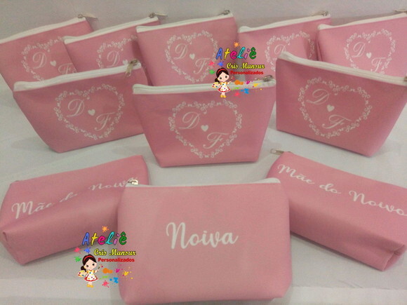 Necessaire personalizada Para madrinha de Casamento