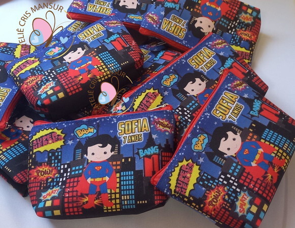 Necessaire Personalizada Super Man Cut