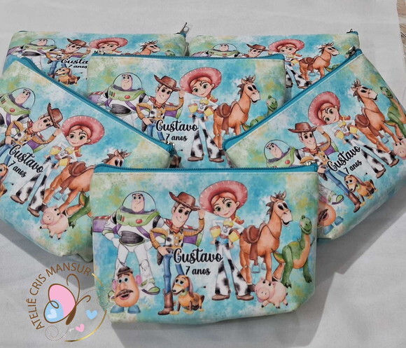 Necessaire Personalizada Toy Story Aquarelado