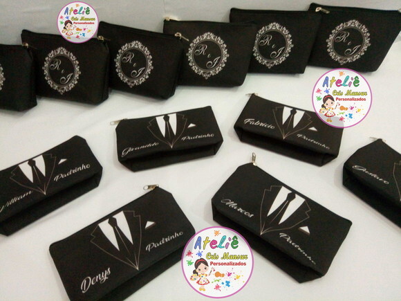 Necessaire personalizadas Para Padrinho de Casamento