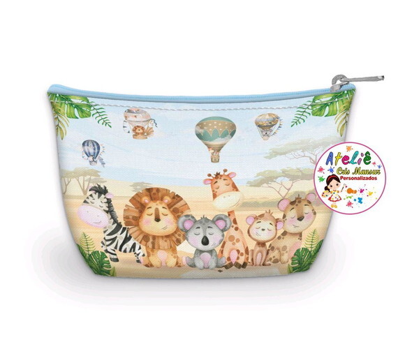 Necessaire Sáfari Balões Aquarela