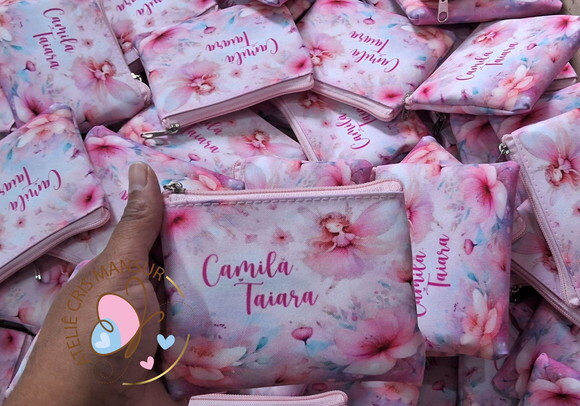 Porta Moeda Personalizado Jardim Encantado