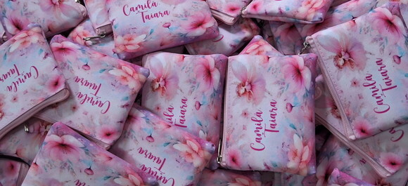 Porta Moeda Personalizado Jardim Encantado