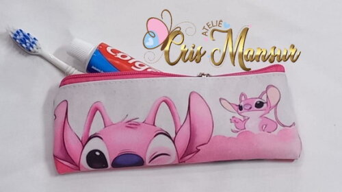 Estojo Slim Personalizado Stitch - Porta Higiene Bucal
