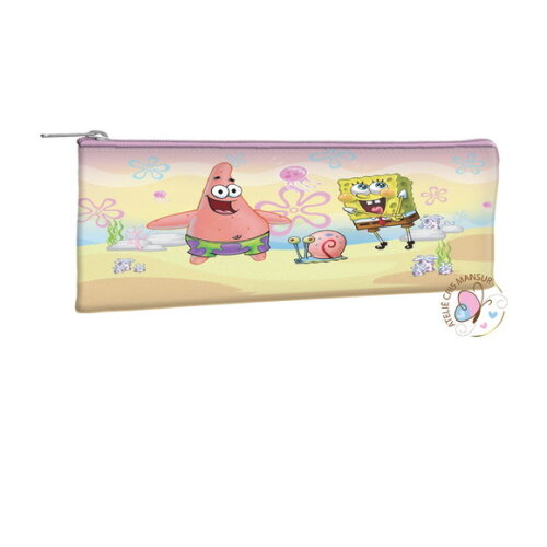 Estojo Slim Personalizados 19 x 7 - Tema Bob Esponja