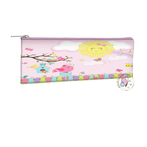 Estojo Slim Personalizados 19 x 7 - Tema Jardim Encantado