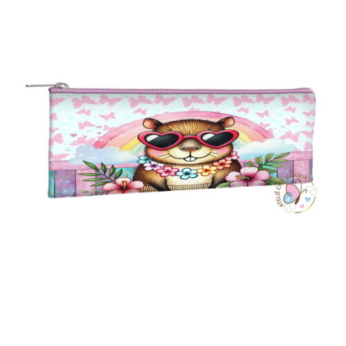 Estojo Slim Personalizados 19 x 7 -tema Capivara