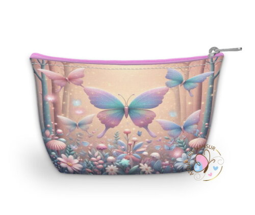 Lembrancinha Necessaire Personalizada - Tema Borboletas