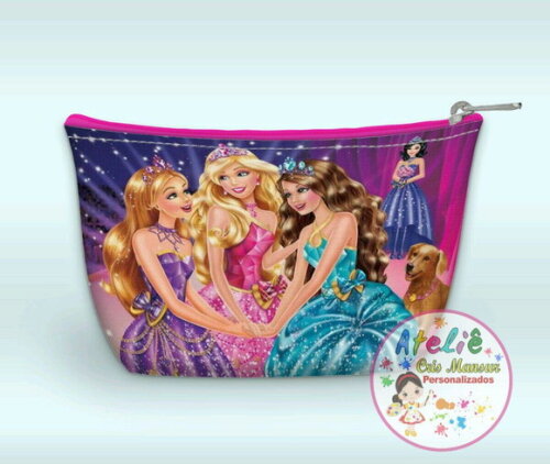 LEMBRANCINHA NECESSAIRE PERSONALIZADA TEMA BARBIE