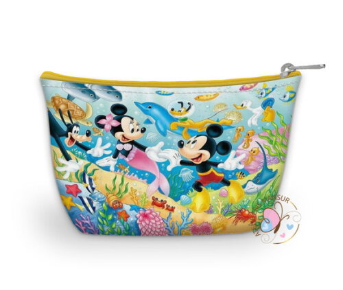 Necessaire - Tema Mickey e Minnie no Fundo do Mar