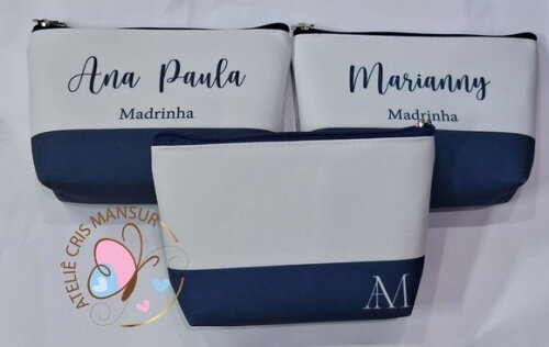 Necessaire Casamento para Madrinhas - Azul Marinho