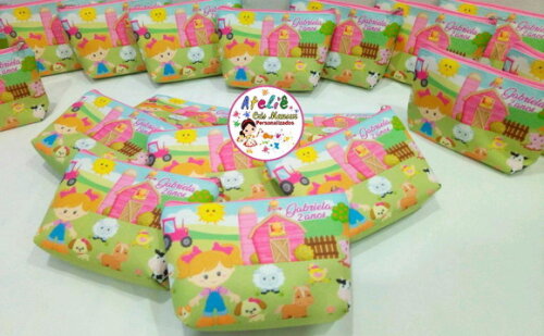 Necessaire Fazendinha rosa