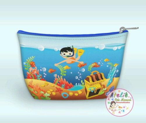 NECESSAIRE PERSONALIZADA - FUNDO DO MAR